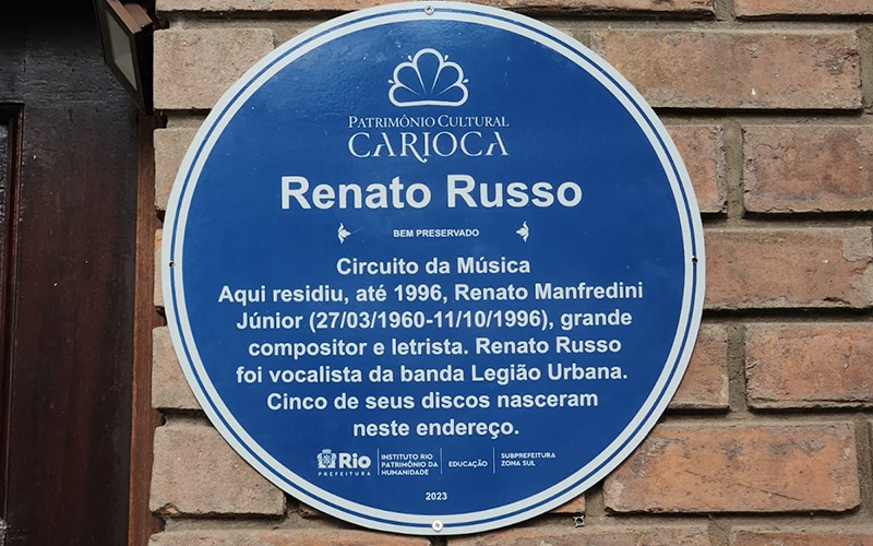 Prédio onde viveu Renato Russo se torna Patrimônio Cultural Carioca