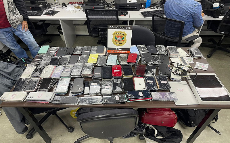 Polícia de SP prende principal suspeito de receptação de celulares roubados no país