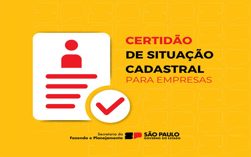 Governo de SP disponibiliza nova certidão de situação cadastral para empresas