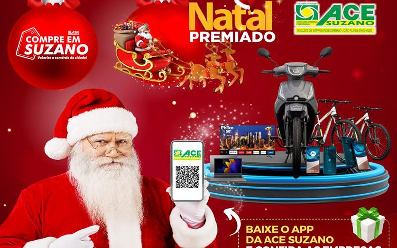ACE Suzano promove campanha ‘Natal Premiado’