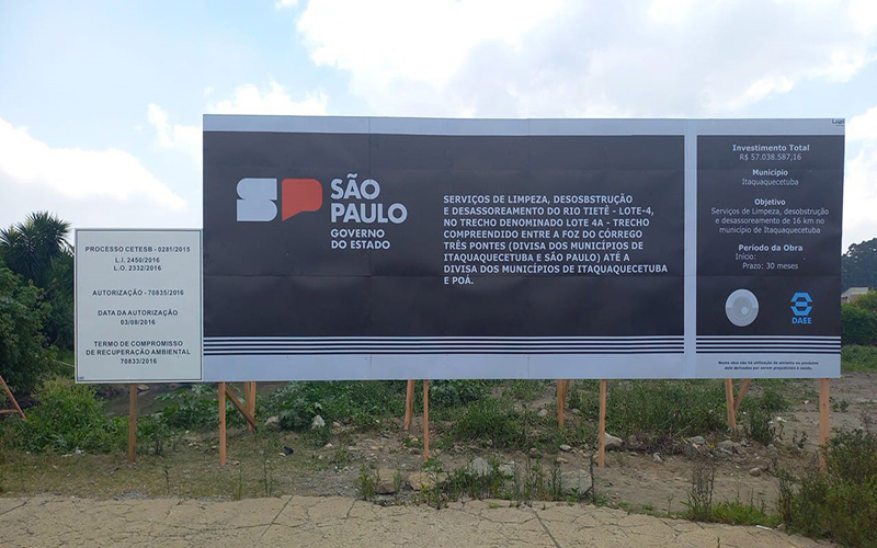 DAEE inicia obras de desassoreamento no Rio Tietê em Itaquaquecetuba, Mogi das Cruzes, Poá e Suzano