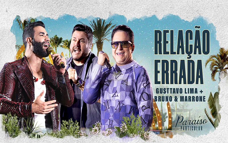 Gusttavo apresenta single com feat. Bruno e Marrone