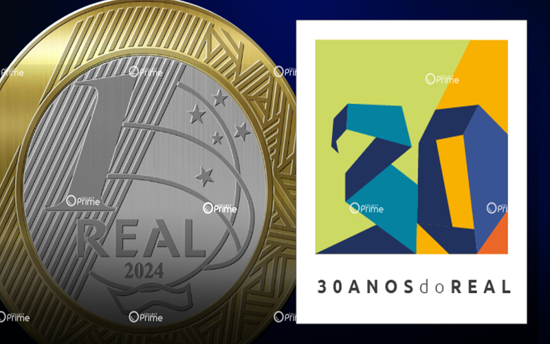 Moeda comemorativa dos 30 anos do Plano Real entra em circulação