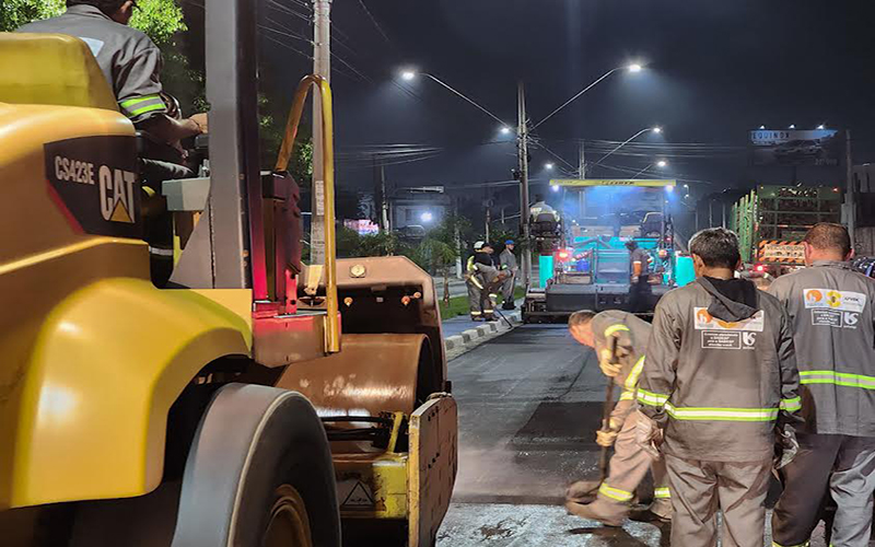 Avenida Major Pinheiro Fróes, em Suzano, tem investimentos de cerca de R$ 14 milhões