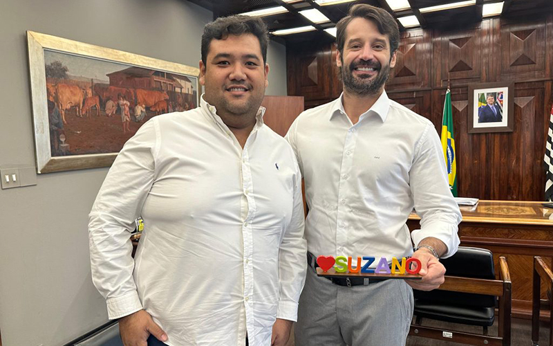 Reunião entre prefeito e secretário busca atrair investimentos à agricultura suzanense