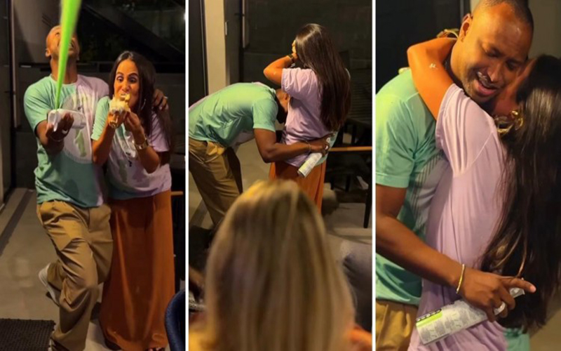Carol Peixinho e Thiaguinho fazem chá para descobrir sexo do bebê